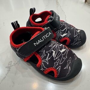 Nautica Kids Black and Red Water Shoes